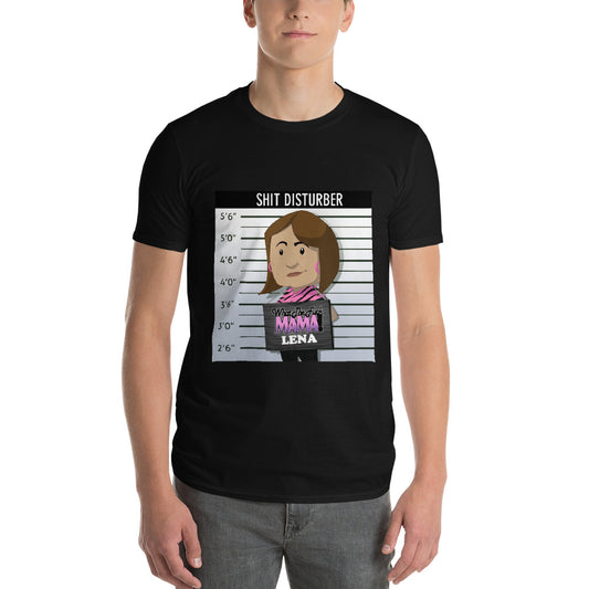 WTF Mama Lena Mugshot: Short-Sleeve T-Shirt