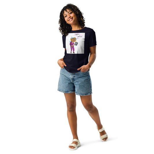 WTF Mama Nanita It Heats Up! NSFW Logo Back: Women's Relaxed T-Shirt